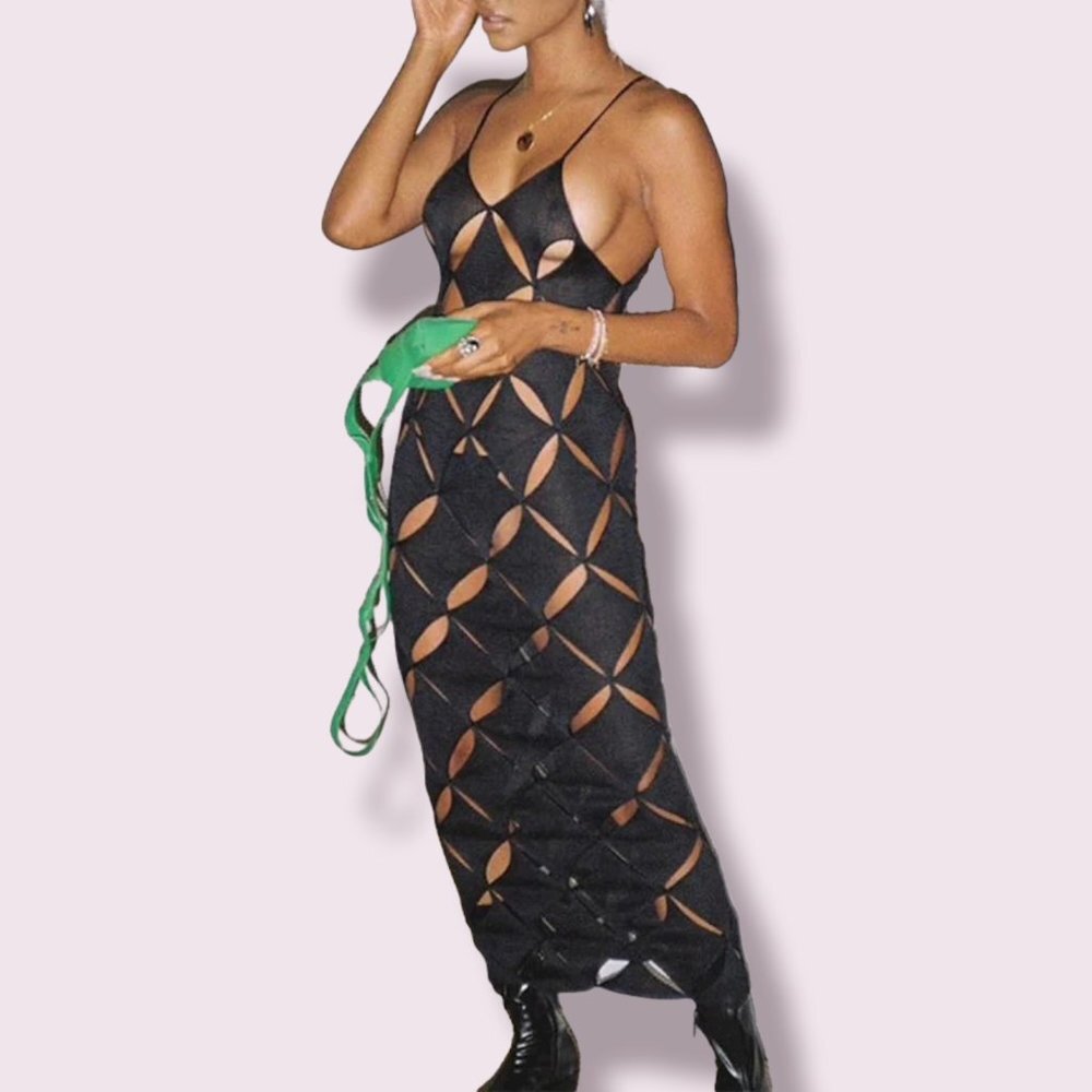 Black Heat Statement Maxi